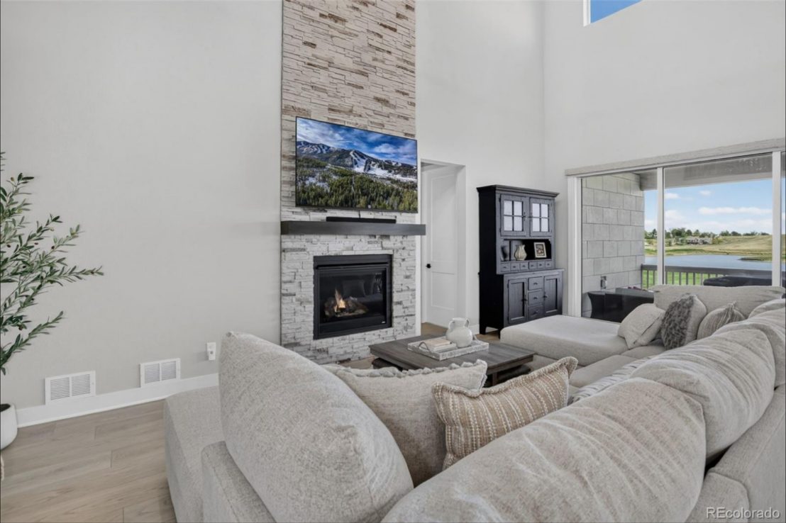 Great room & dining at 2878 Newfound Lake Road