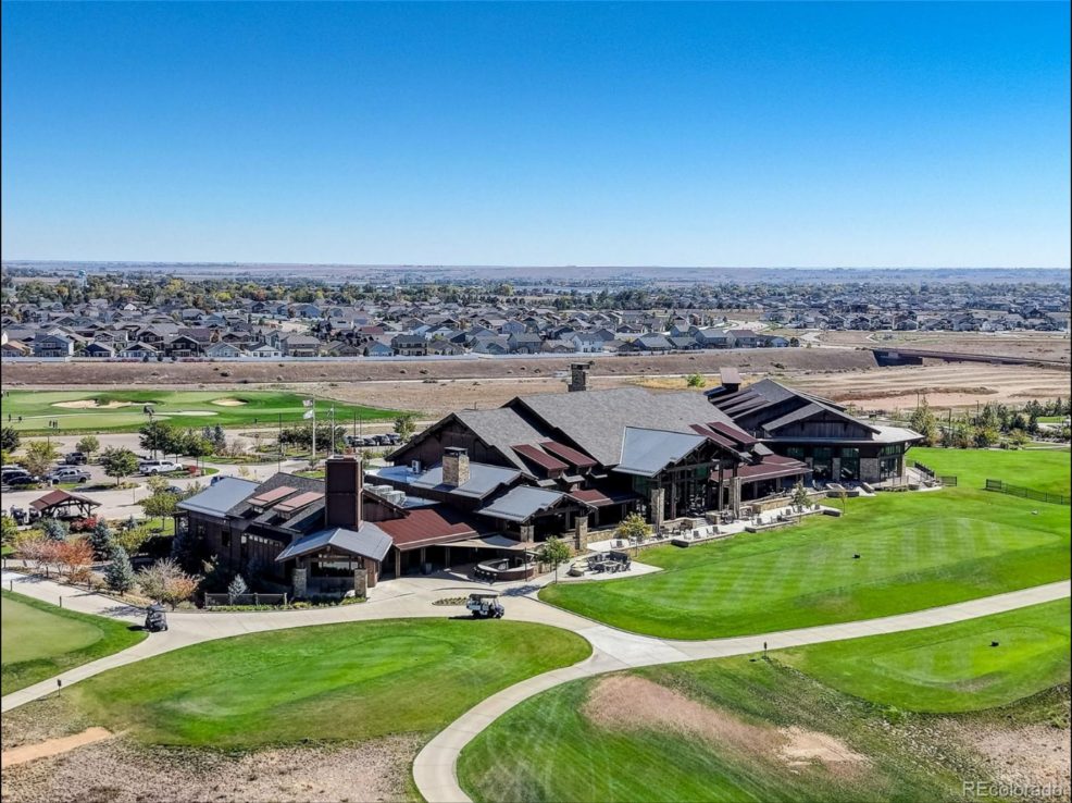 Aerial of the TPC Colorado clubhouse and course