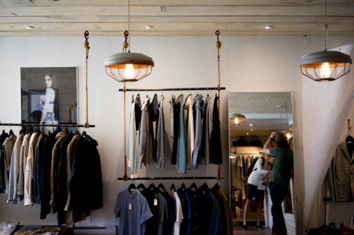 Boutique clothing shop interior (stock photo)